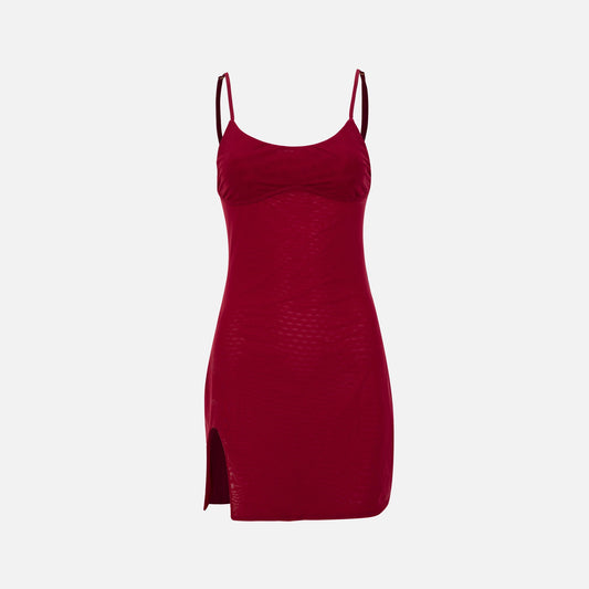 Women Kith Gonza Gizele Slip Mini Dress - Borgona