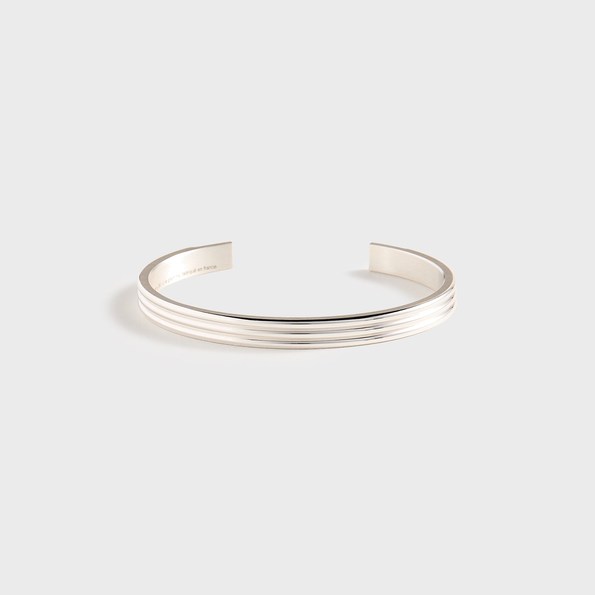 Men Kith Le Gramme 30 Grammes Godron Bracelet Polished - Silver
