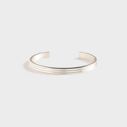 Men Kith Le Gramme 30 Grammes Godron Bracelet Polished - Silver