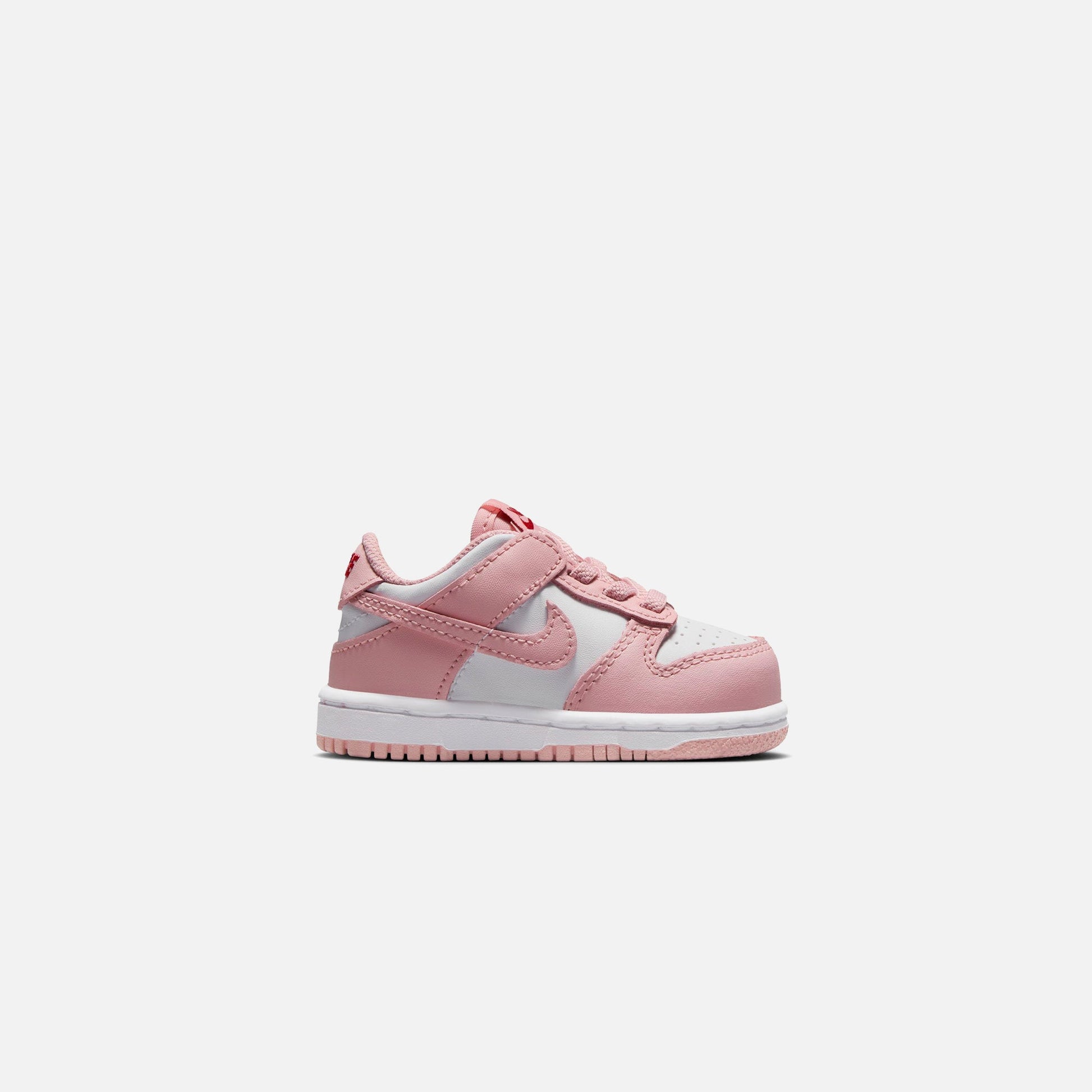 Kids Kith Nike TD Dunk Low - White / Pink Glaze / Pomegranate