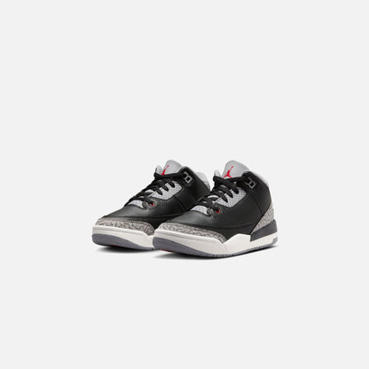 Kids Kith Jordan PS Air Jordan 3 Retro - Black / Fire Red / Cement Grey / Sail