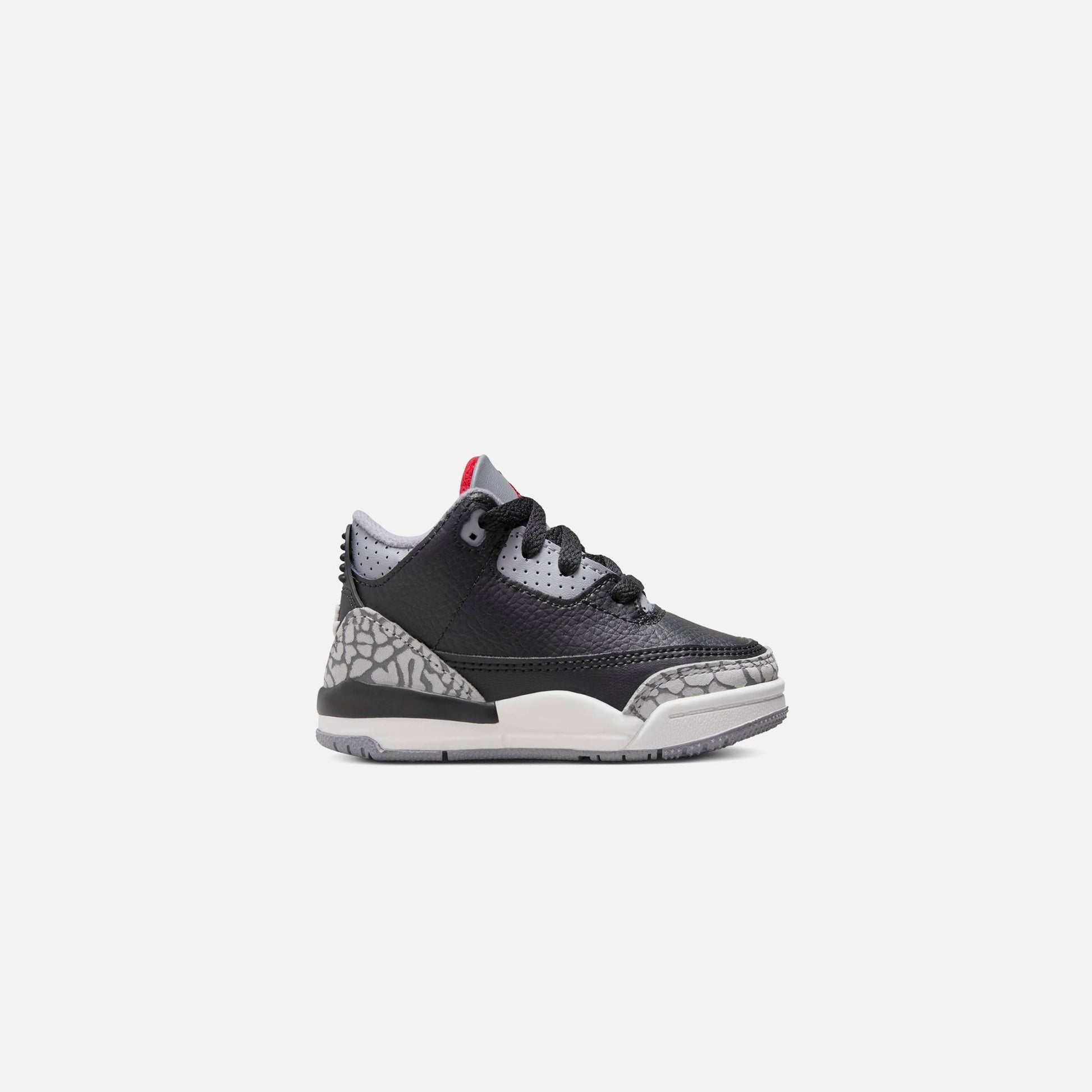 Kids Kith Jordan TD Air Jordan 3 Retro - Black / Fire Red / Cement Grey / Sail