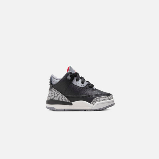 Kids Kith Jordan TD Air Jordan 3 Retro - Black / Fire Red / Cement Grey / Sail