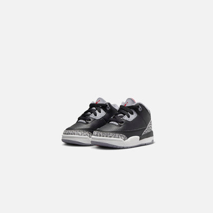 Kids Kith Jordan TD Air Jordan 3 Retro - Black / Fire Red / Cement Grey / Sail