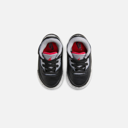 Kids Kith Jordan TD Air Jordan 3 Retro - Black / Fire Red / Cement Grey / Sail