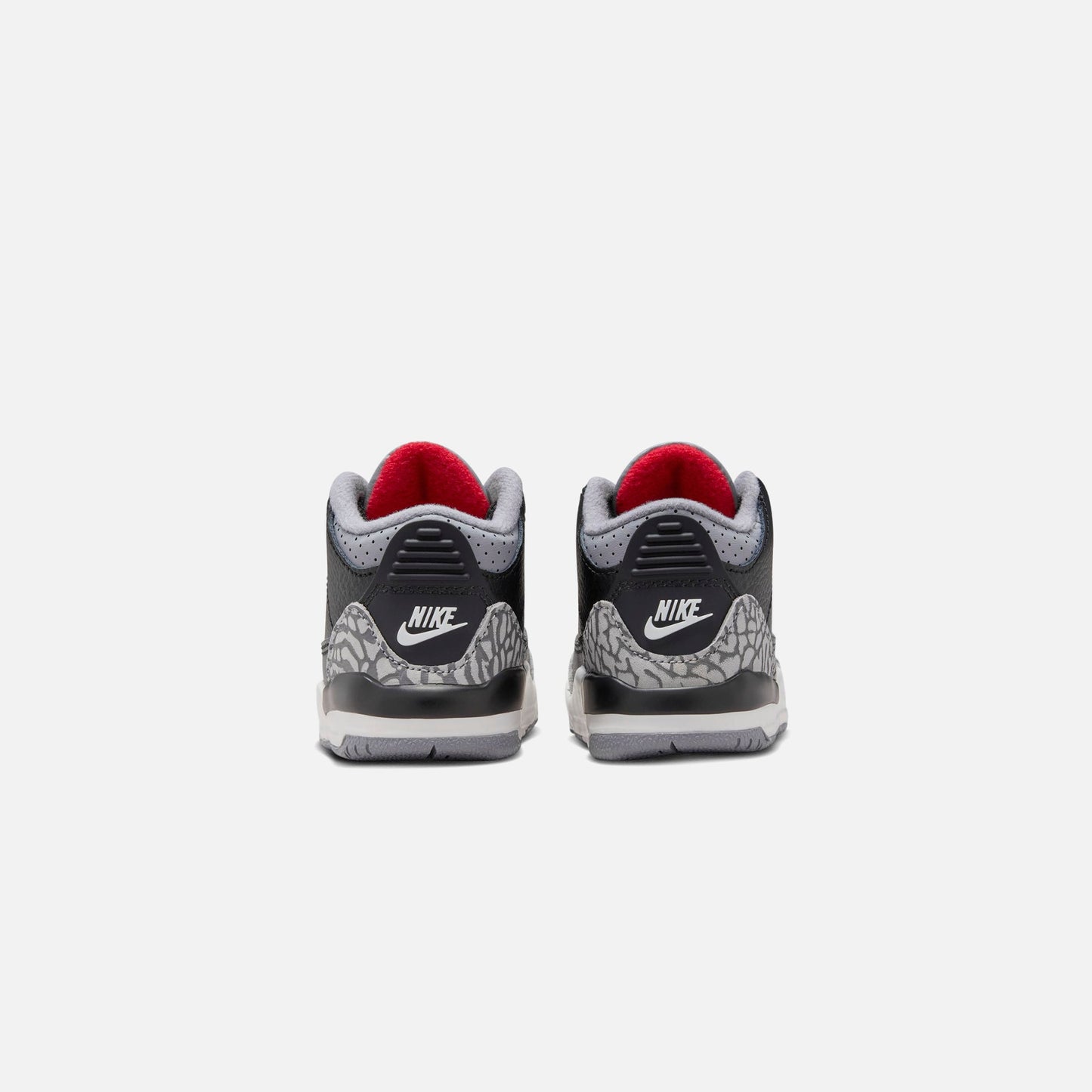 Kids Kith Jordan TD Air Jordan 3 Retro - Black / Fire Red / Cement Grey / Sail
