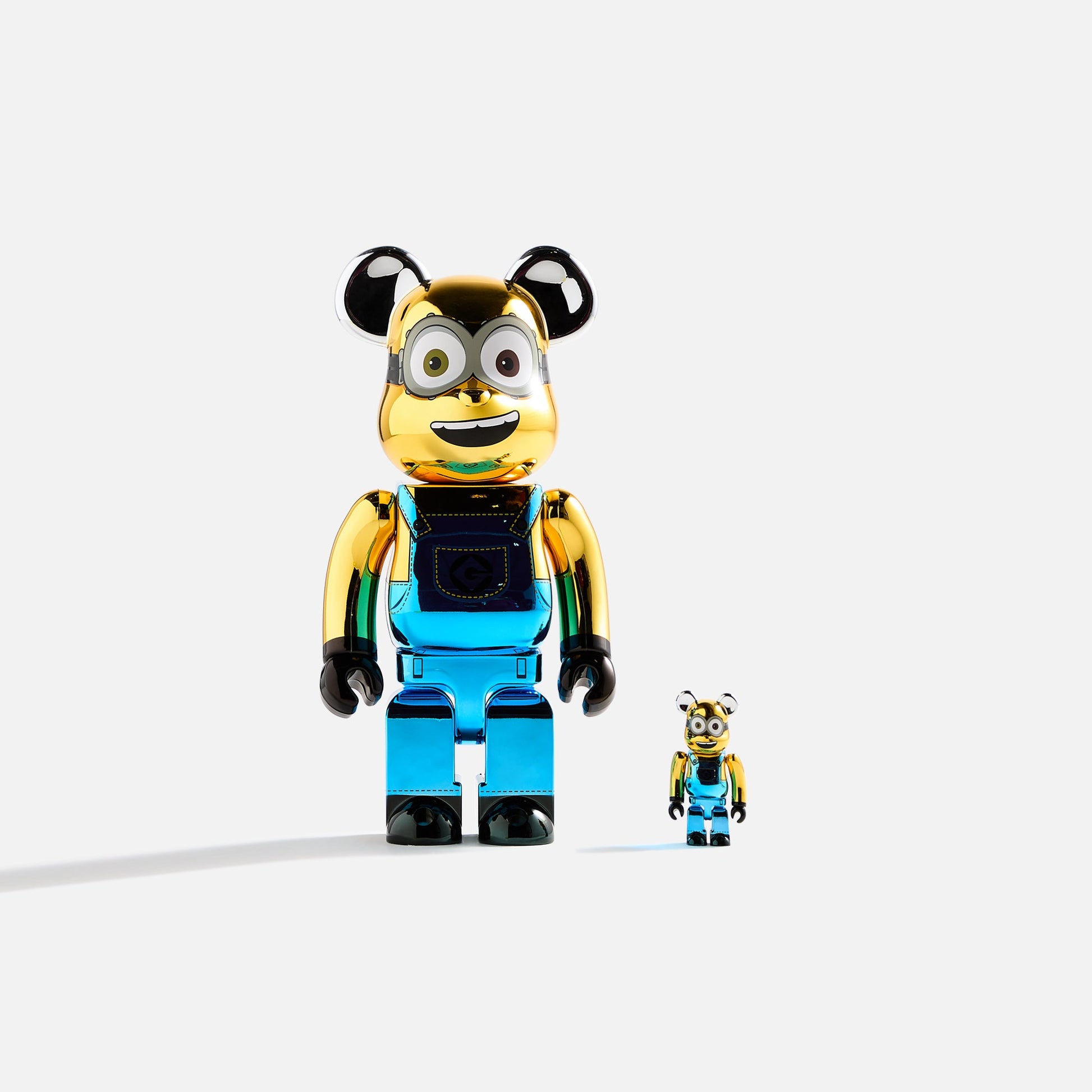 Men|Women Kith Medicom Toy BE@RBRICK Bob Chrome Ver. 100% and 400%