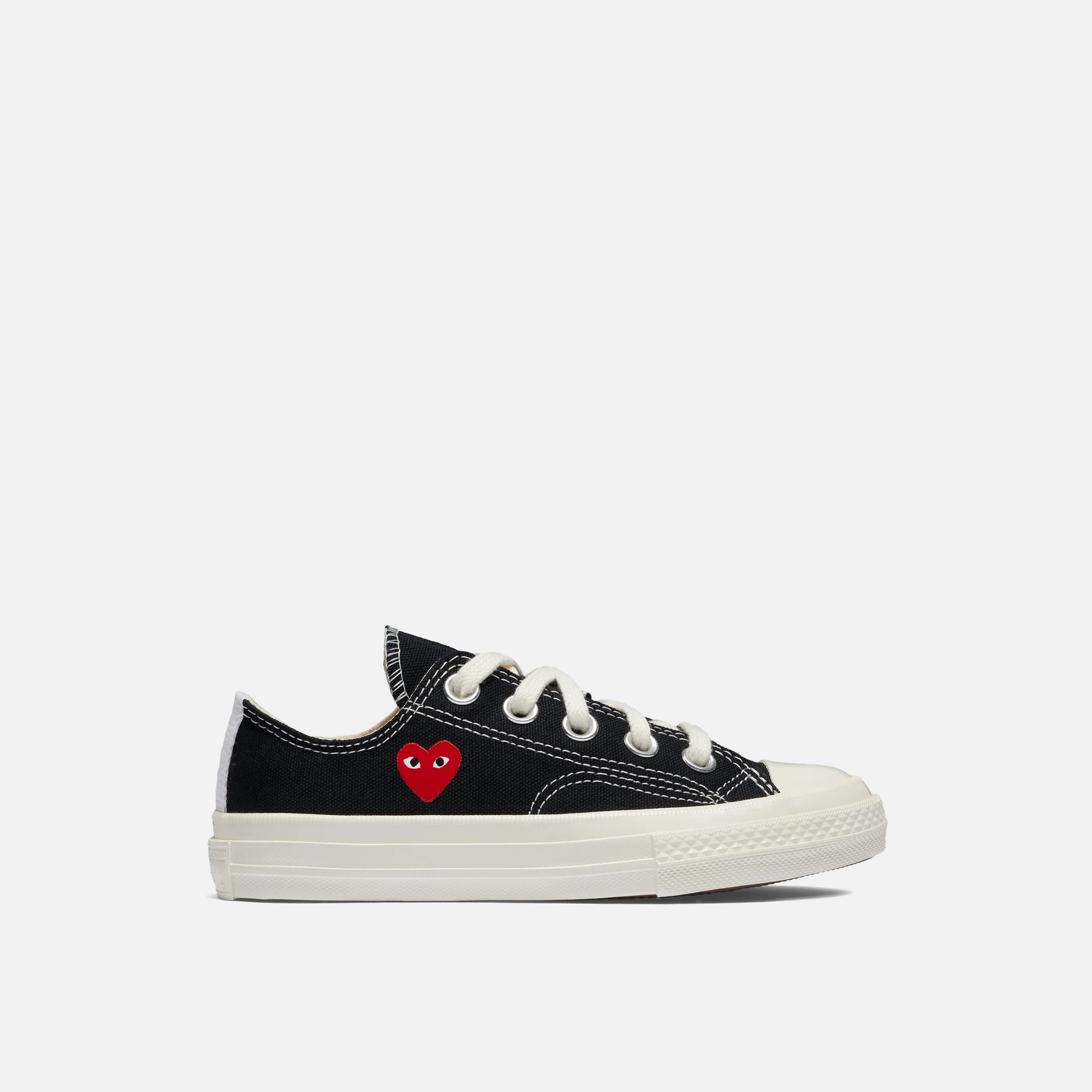 Kids Kith Comme Des Garçons Play x Converse Kids Chuck 70 Low Top - Black