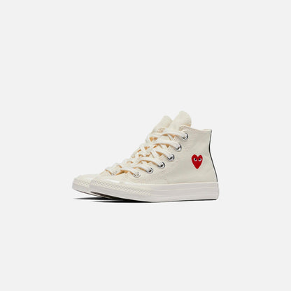 Kids Kith Comme Des Garçons Play x Converse Kids Chuck 70 High Top - Black