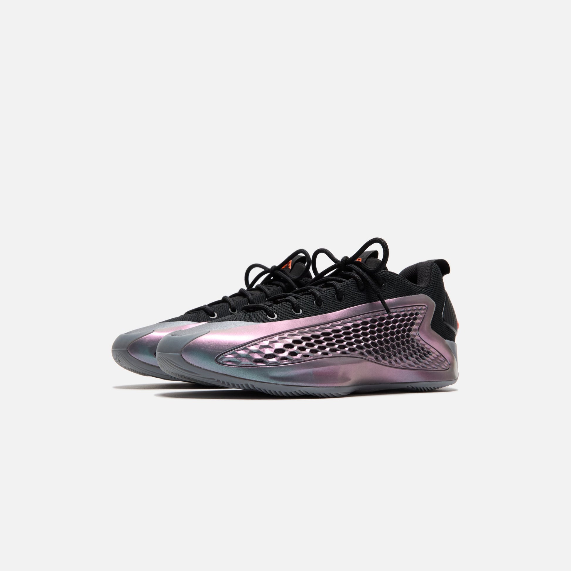 Men Kith adidas AE 1 Low - Iron Metallic / Core Black / Solar Orange