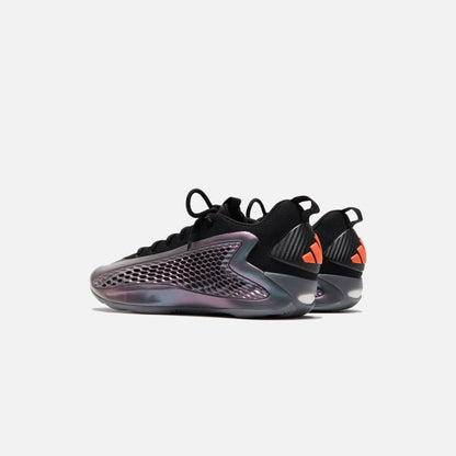 Men Kith adidas AE 1 Low - Iron Metallic / Core Black / Solar Orange