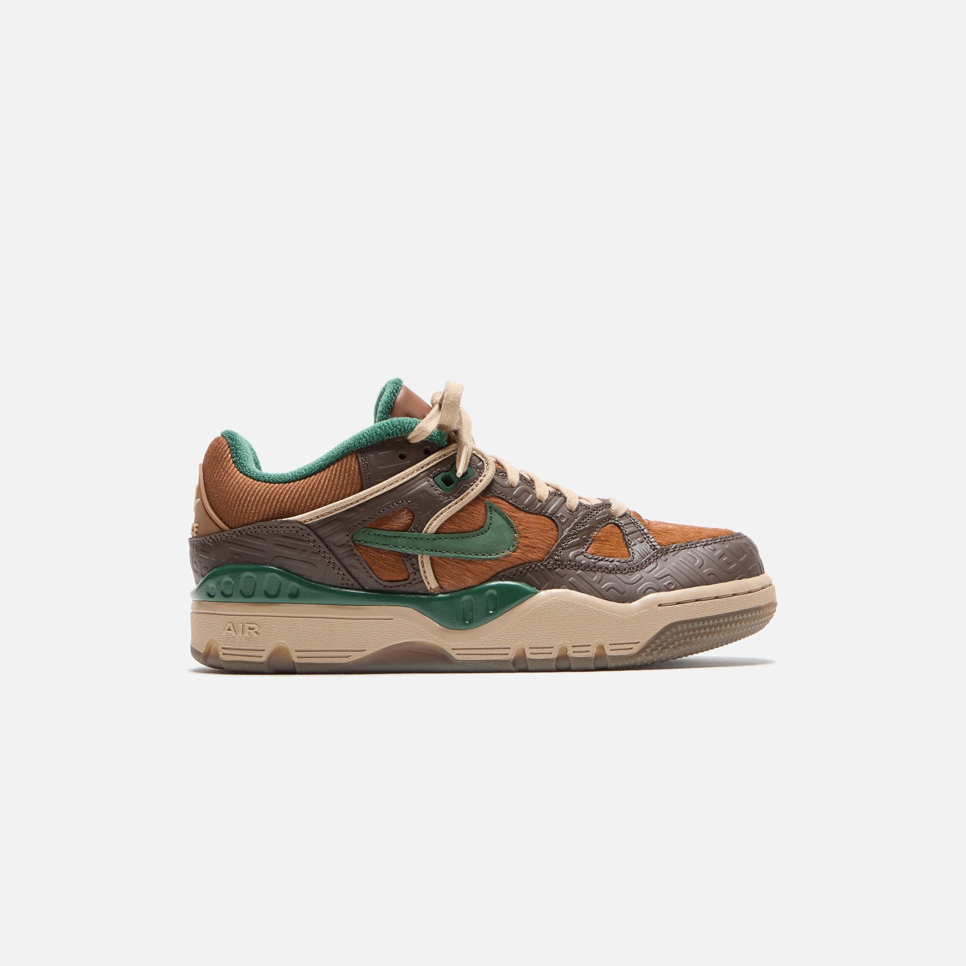 Men Kith Nike x Nigo Air Force 3 Low - Baroque Brown / Fire / Hemp / Pecan