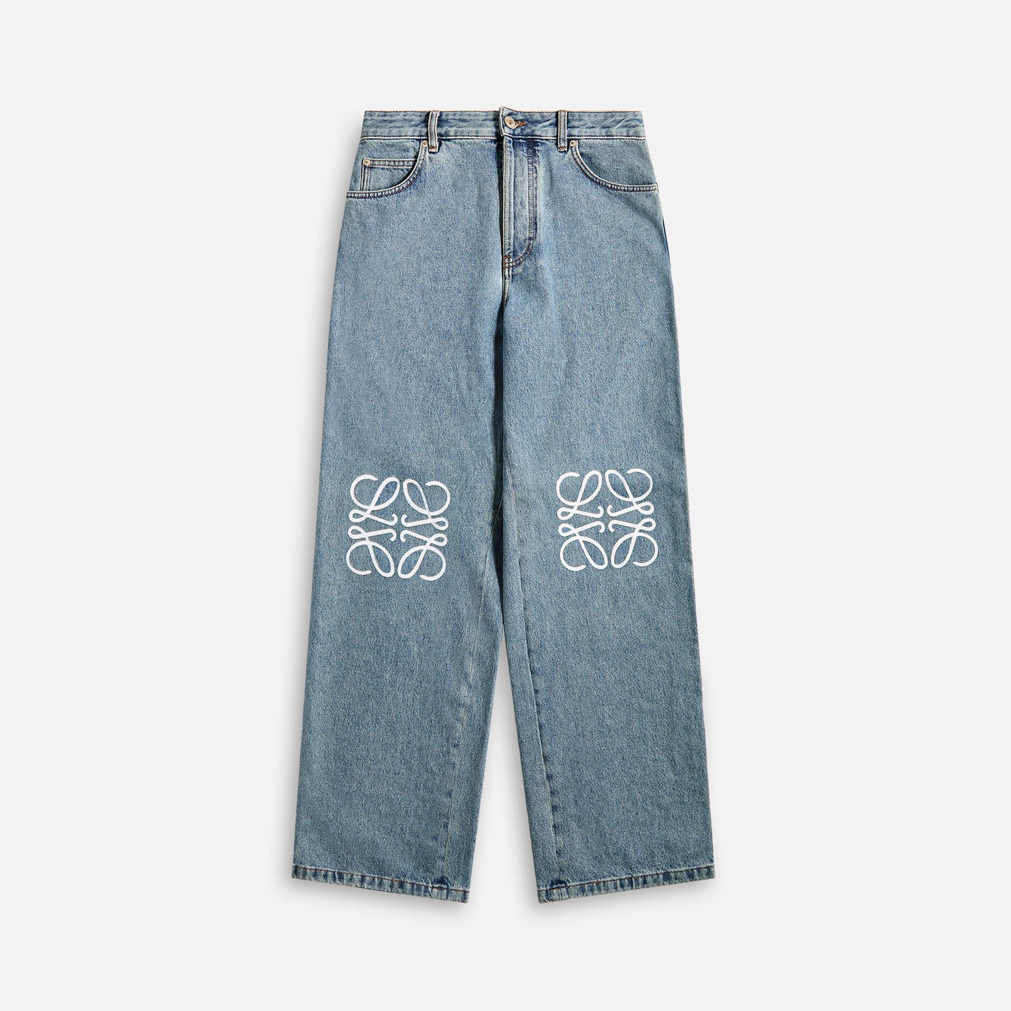 Men Kith Loewe Anagram Baggy Jeans - Blue