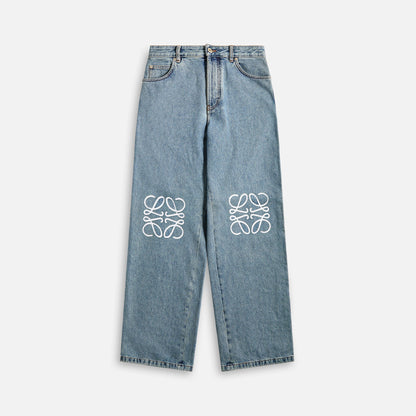 Men Kith Loewe Anagram Baggy Jeans - Blue