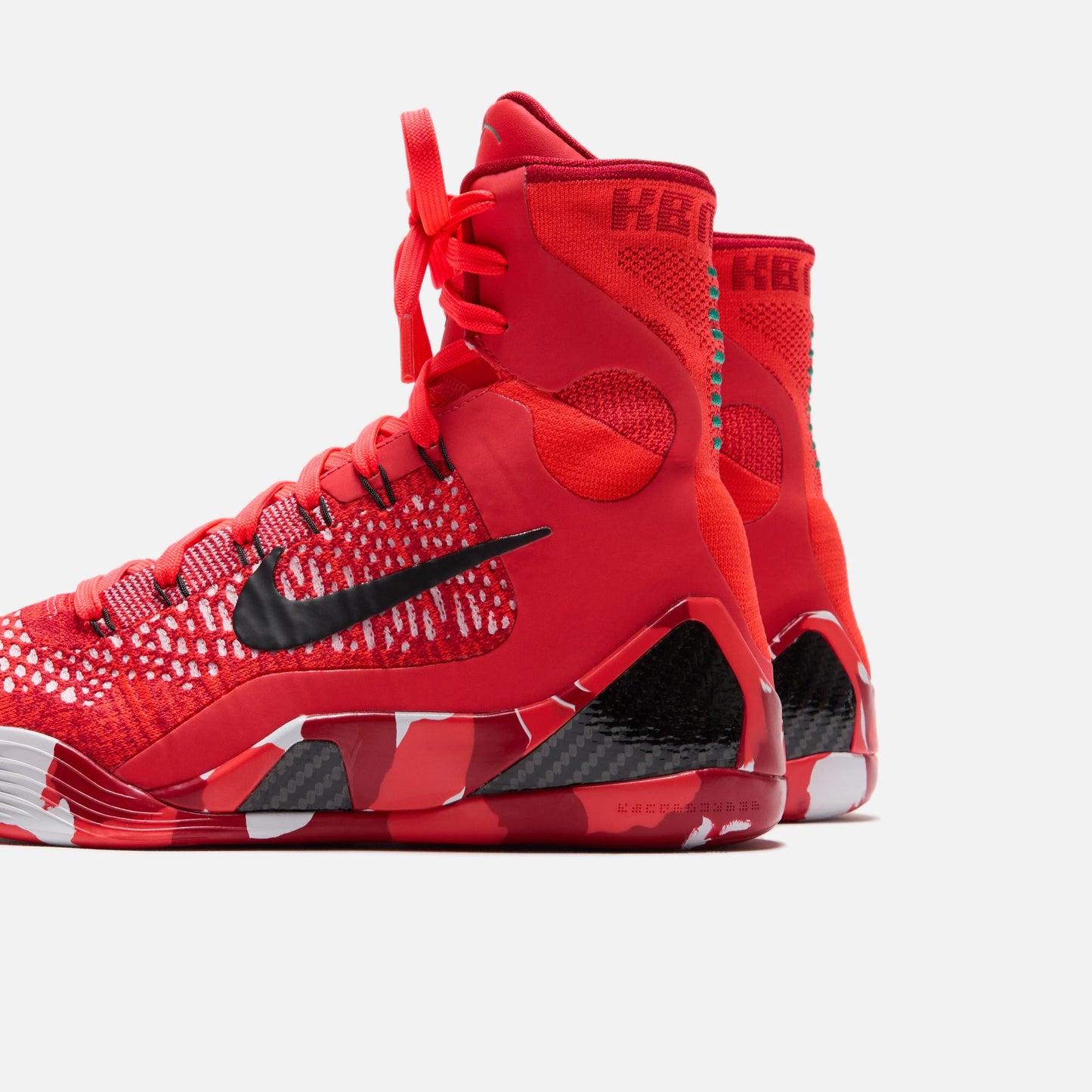 Men Kith Nike Kobe 9 Elite Protro - Bright Crimson / Black-White
