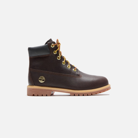 Men|Women|Kids Kith Timberland Youth 6 Inch Lace Up Waterproof Boot - Dark Brown