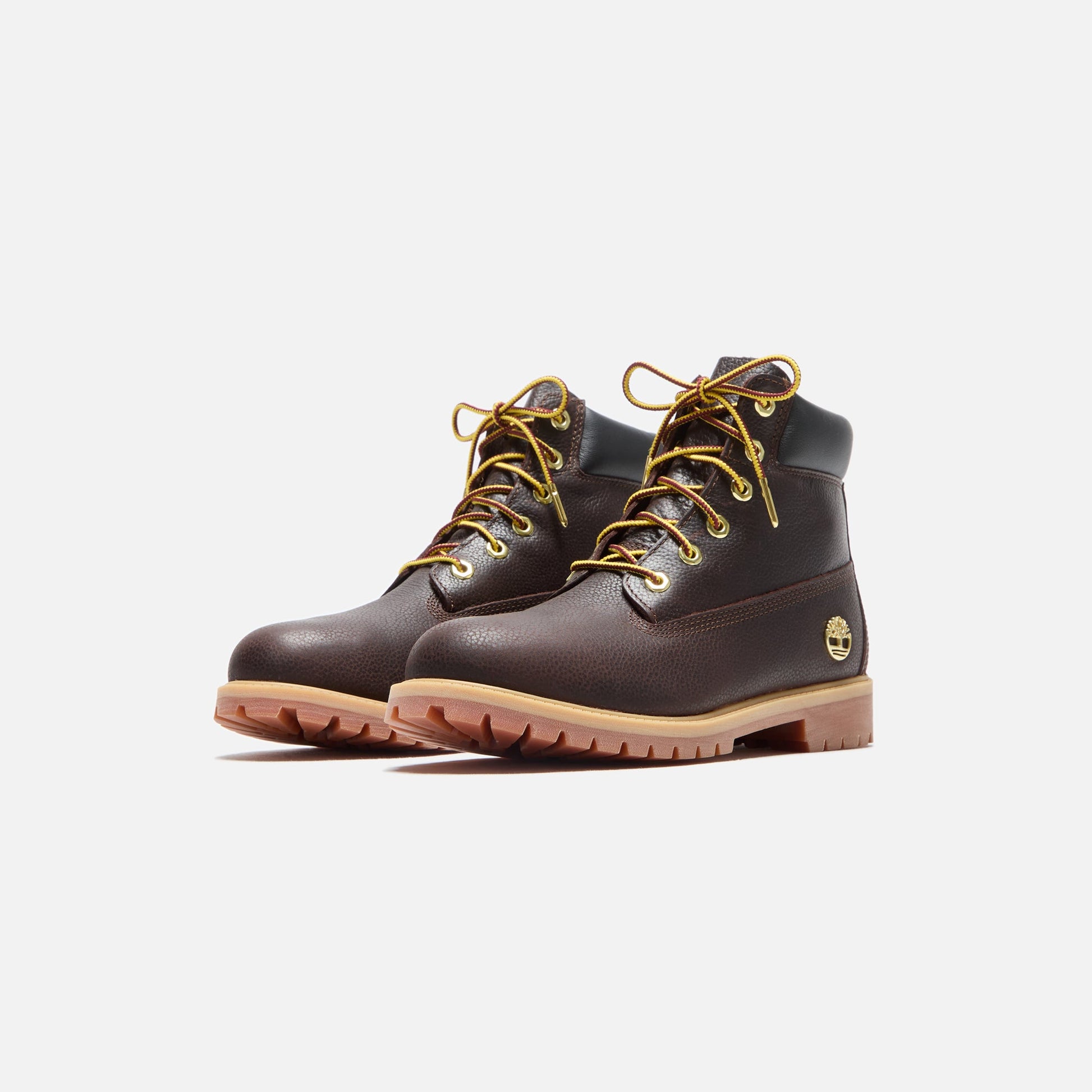 Men|Women|Kids Kith Timberland Youth 6 Inch Lace Up Waterproof Boot - Dark Brown