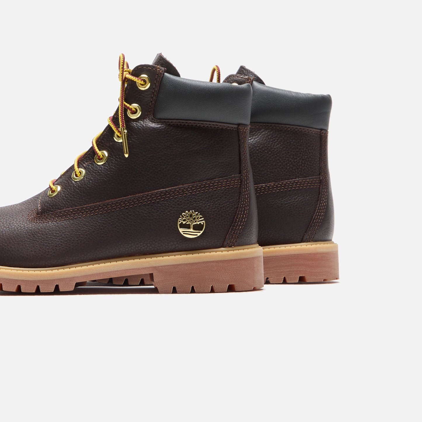 Men|Women|Kids Kith Timberland Youth 6 Inch Lace Up Waterproof Boot - Dark Brown