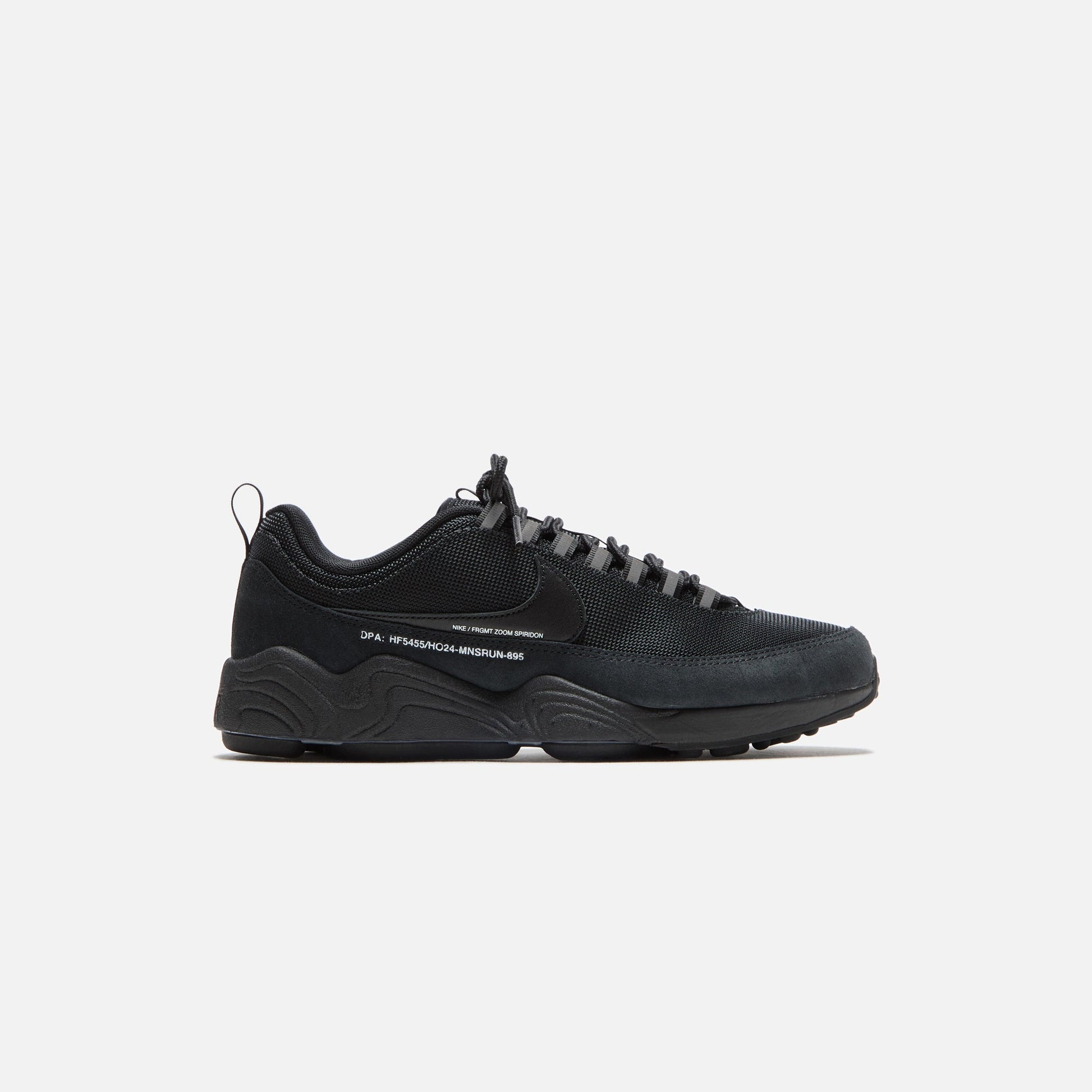 Men Kith Nike x Fragment Air Zoom Spiridon - Black / Black / Black