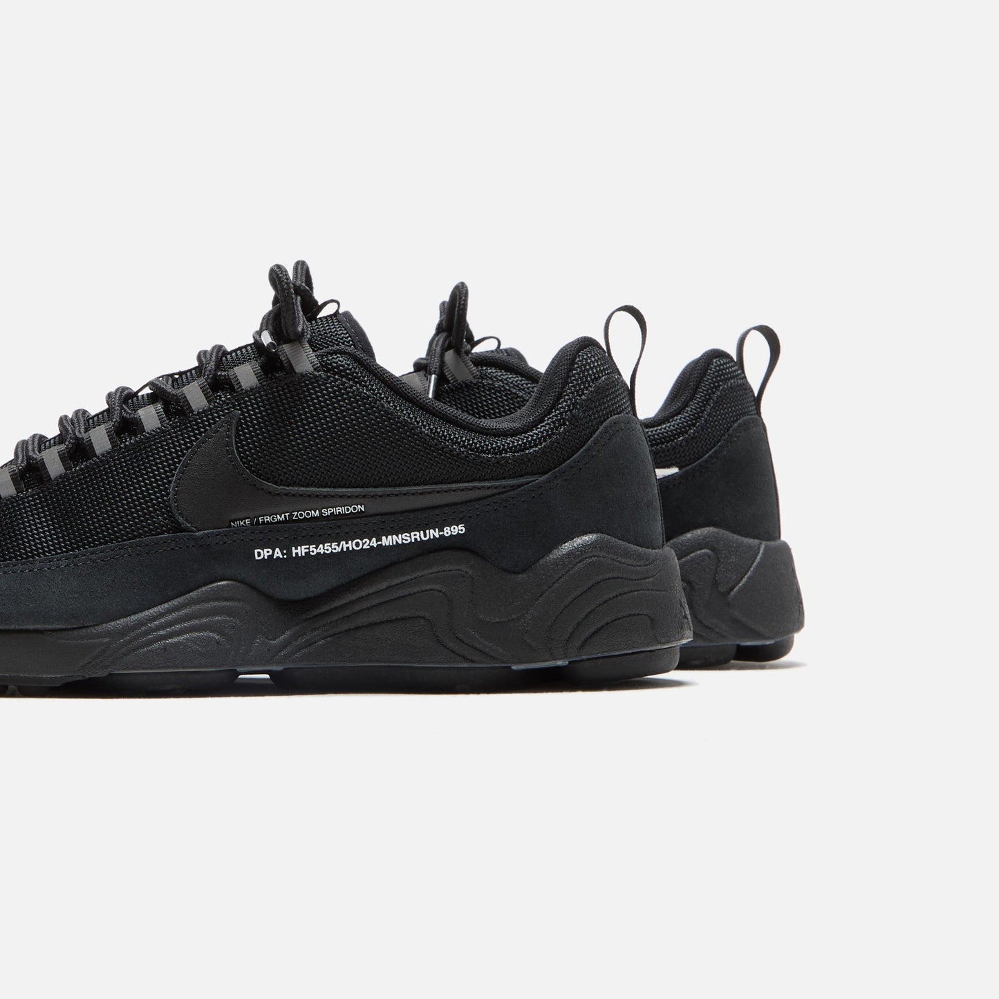 Men Kith Nike x Fragment Air Zoom Spiridon - Black / Black / Black