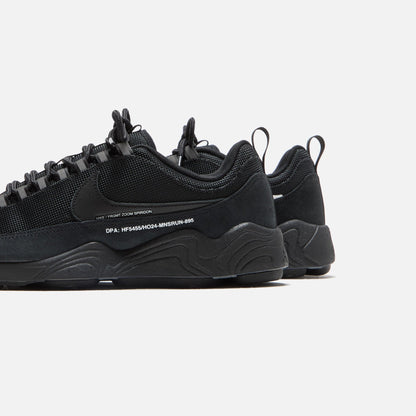 Men Kith Nike x Fragment Air Zoom Spiridon - Black / Black / Black