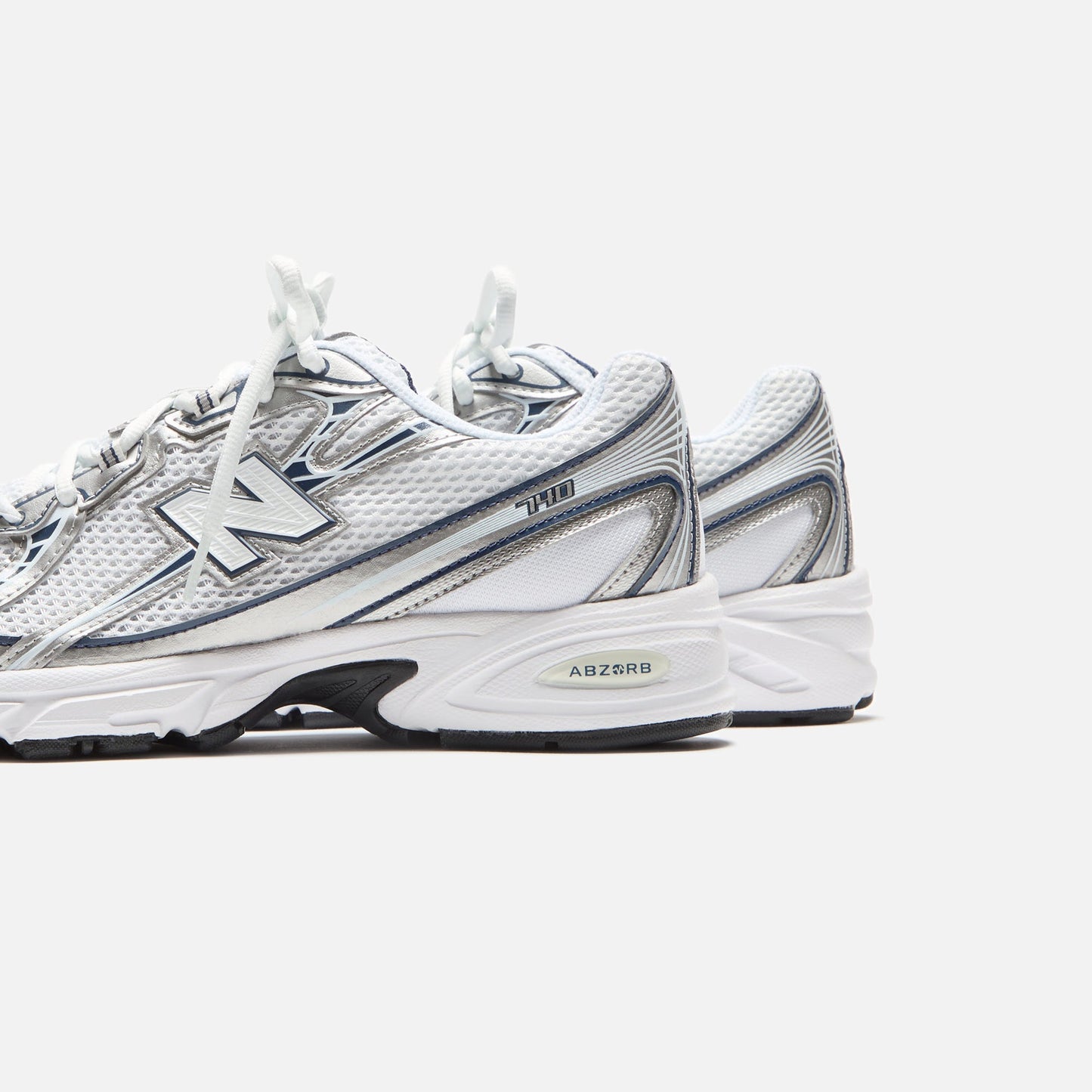 Men|Women Kith New Balance 740v2 - White / Shadow Grey / Navy
