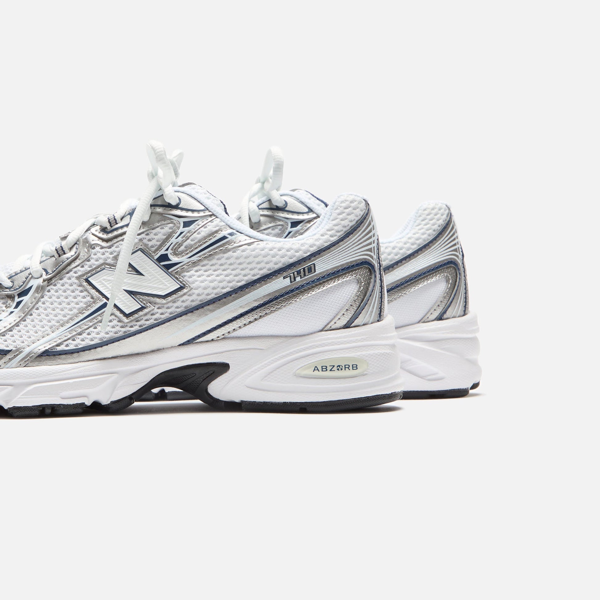 Men|Women Kith New Balance 740v2 - White / Shadow Grey / Navy