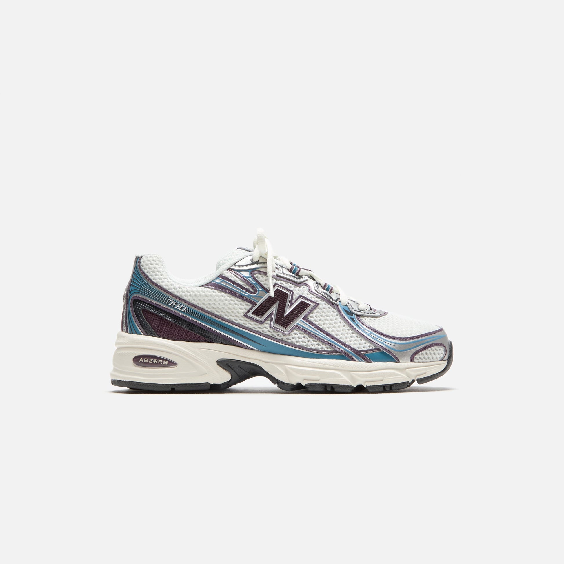 Men Kith New Balance 740 - Plum Brown / Sea Stone