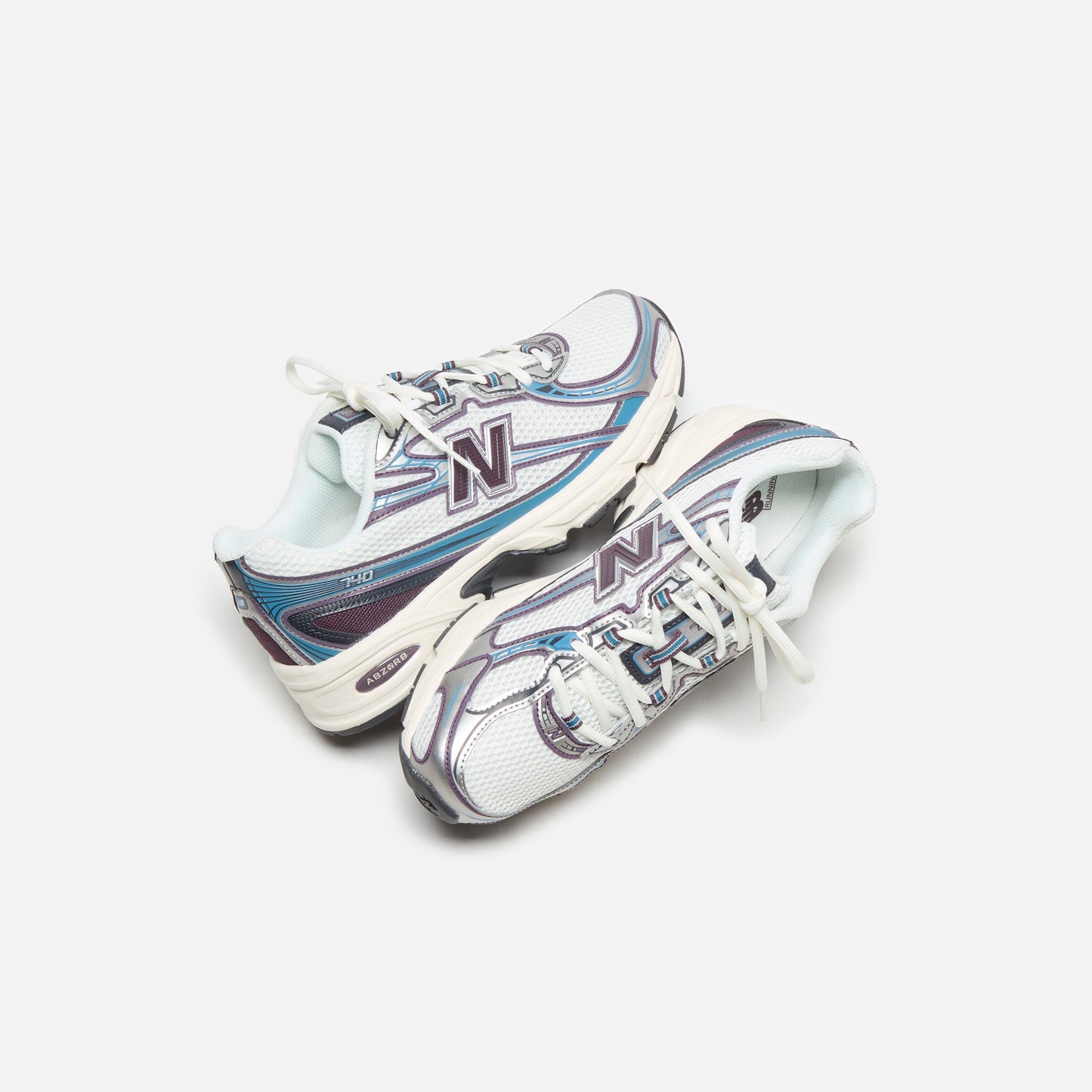Men Kith New Balance 740 - Plum Brown / Sea Stone