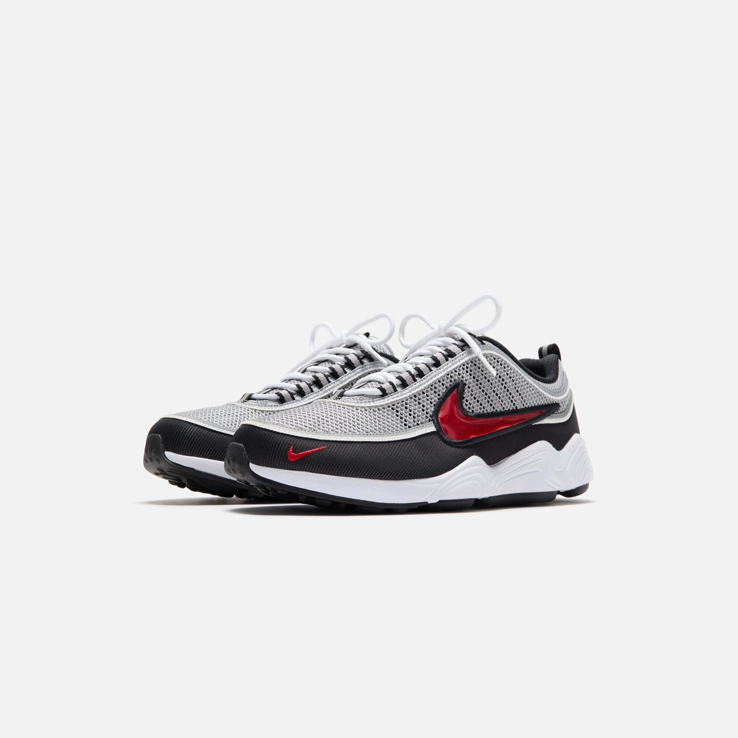 Men Kith Nike Air Zoom Spiridon OG - Metallic Silver / Sport Red / Black / Whit