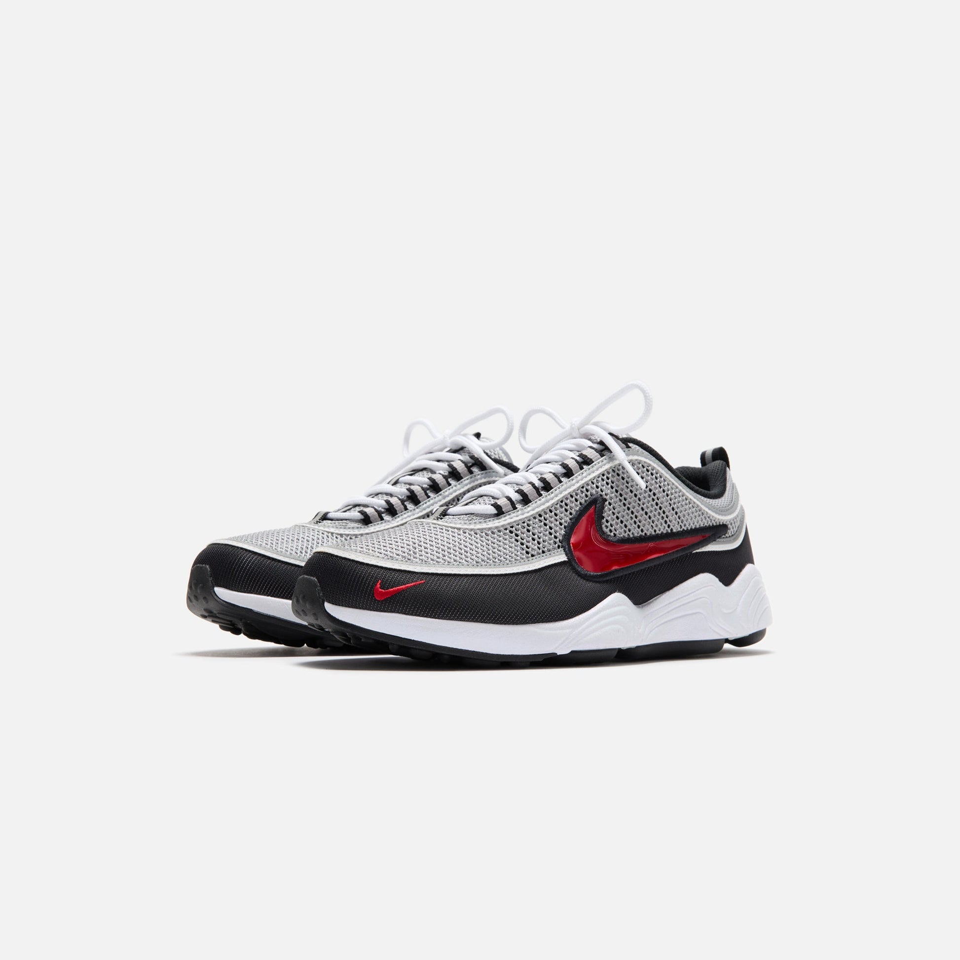 Men Kith Nike Air Zoom Spiridon OG - Metallic Silver / Sport Red / Black / Whit