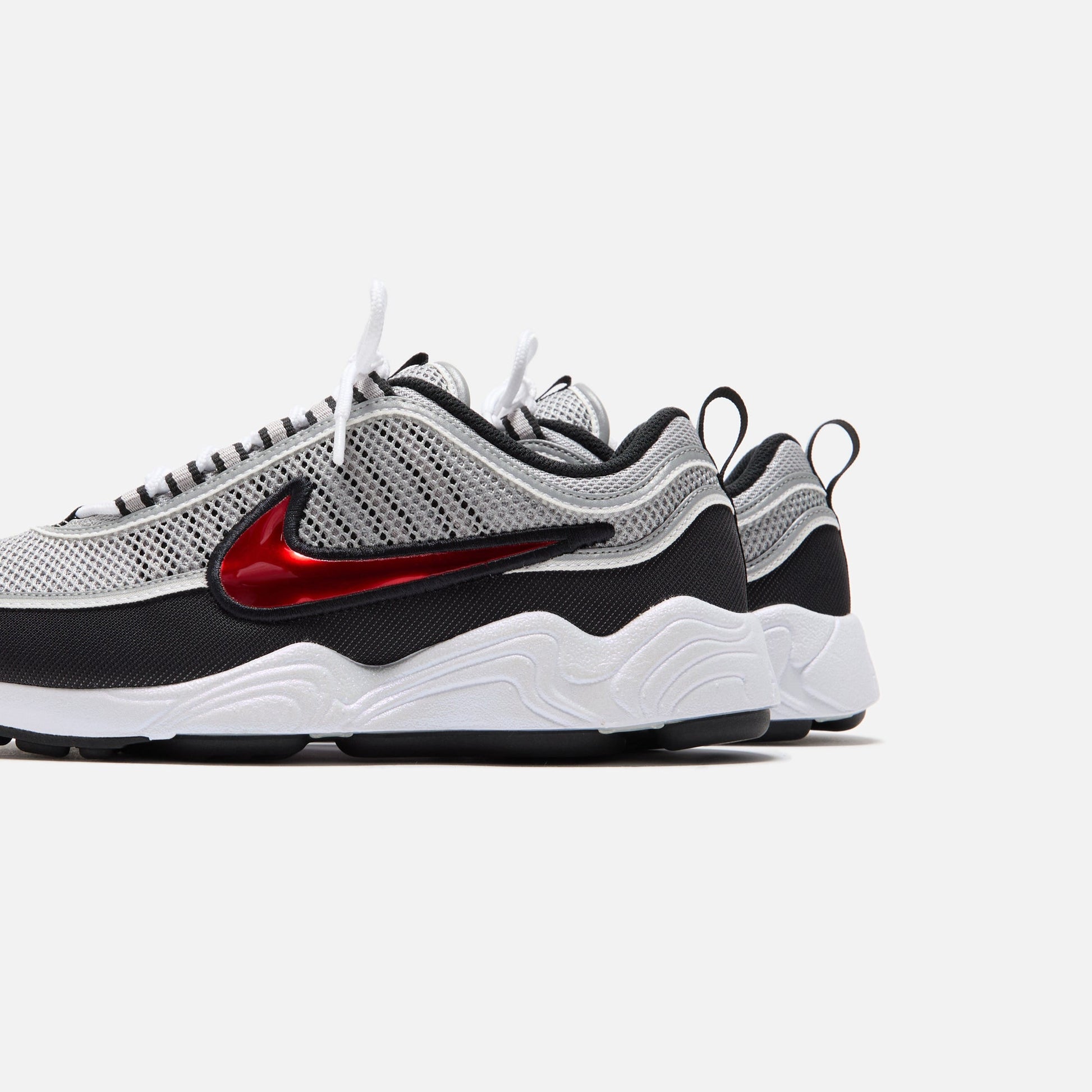 Men Kith Nike Air Zoom Spiridon OG - Metallic Silver / Sport Red / Black / Whit