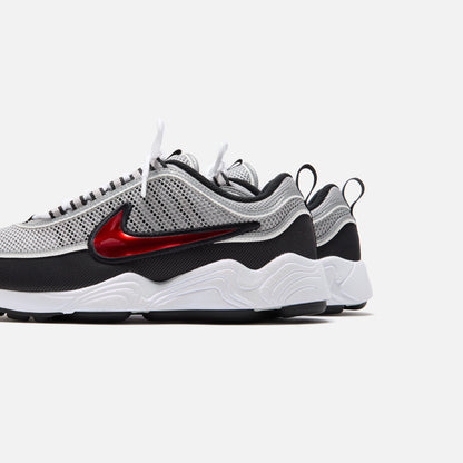 Men Kith Nike Air Zoom Spiridon OG - Metallic Silver / Sport Red / Black / Whit