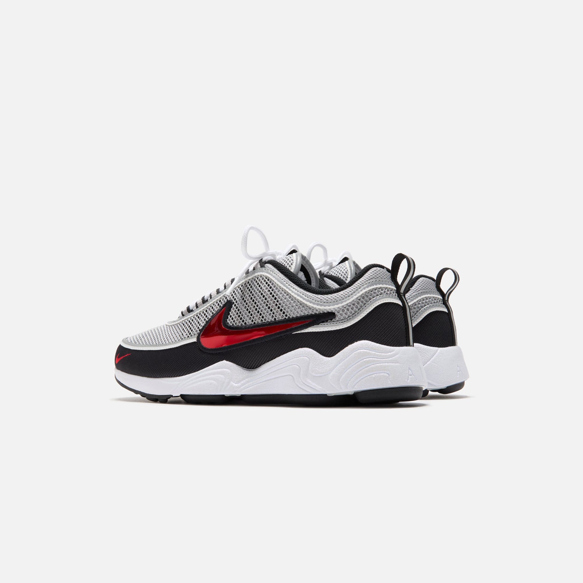 Men Kith Nike Air Zoom Spiridon OG - Metallic Silver / Sport Red / Black / Whit