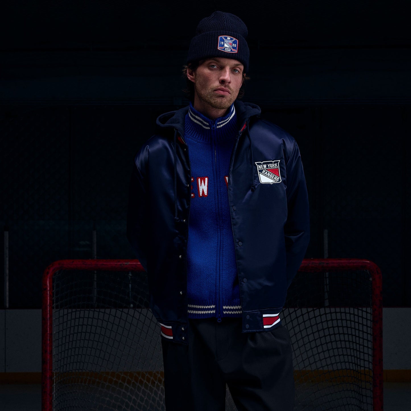 Men|Kids Kith Kith for the New York Rangers Gorman Jacket - Nocturnal