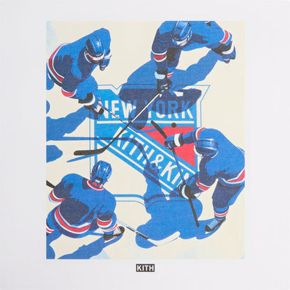 Men Kith Kith for the New York Rangers on Ice Vintage Tee - White