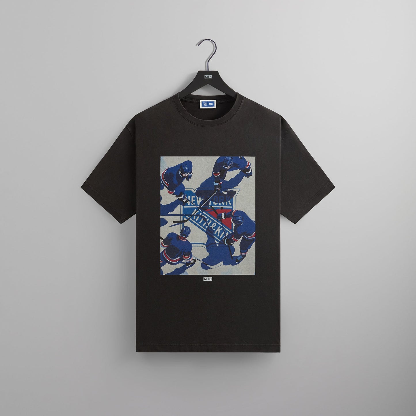 Men Kith Kith for the New York Rangers on Ice Vintage Tee - Black