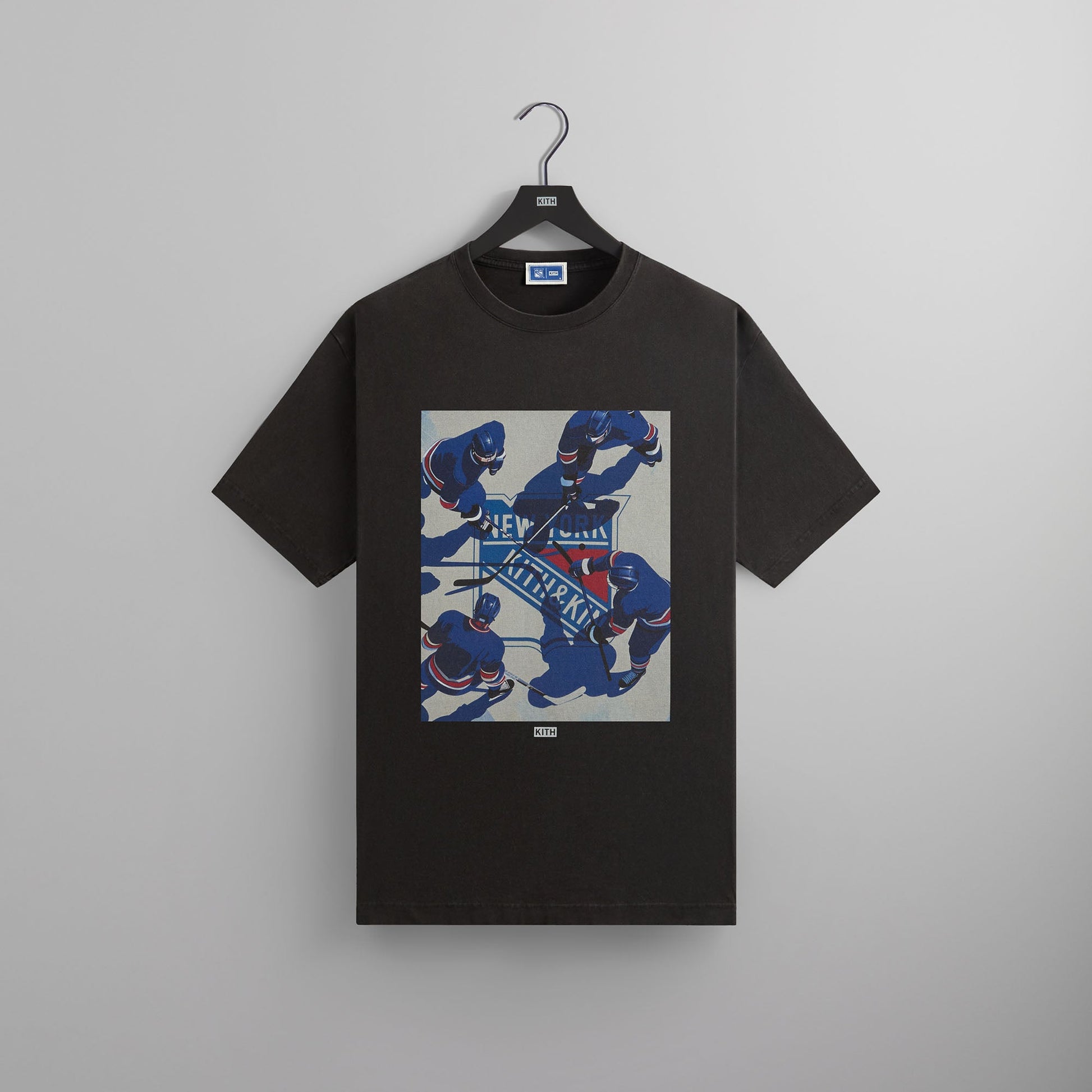 Men Kith Kith for the New York Rangers on Ice Vintage Tee - Black