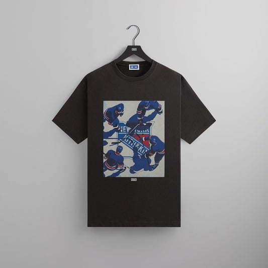 Men Kith Kith for the New York Rangers on Ice Vintage Tee - Black