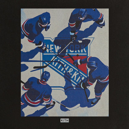 Men Kith Kith for the New York Rangers on Ice Vintage Tee - Black