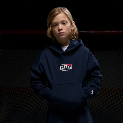 Kids Kith Kith Kids for the New York Rangers New York Nelson Hoodie - Nocturnal