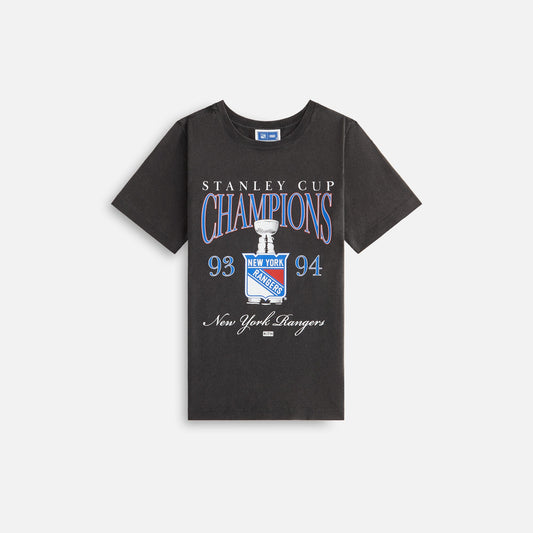 Kids Kith Kith Kids for the New York Rangers Champions Vintage Tee - Black