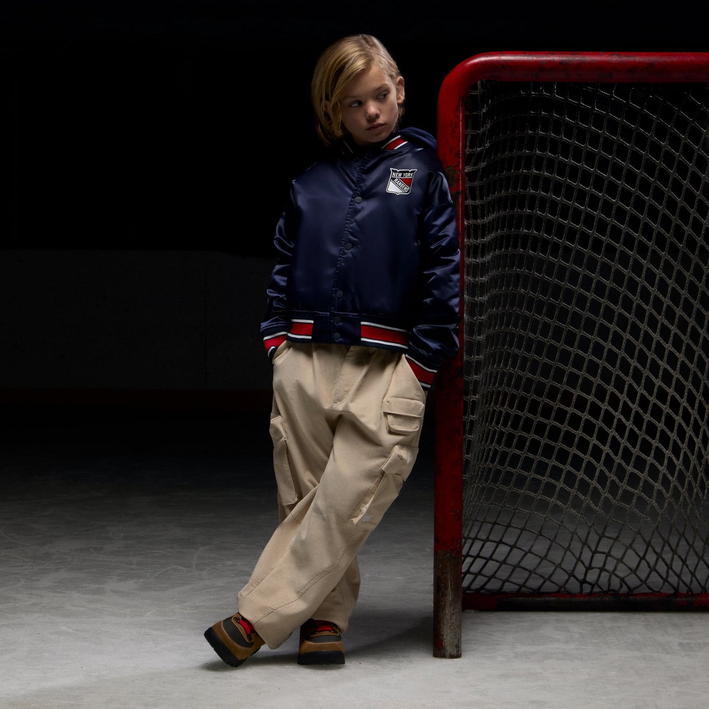 Kids Kith Kith Kids for the New York Rangers Gorman Jacket - Nocturnal