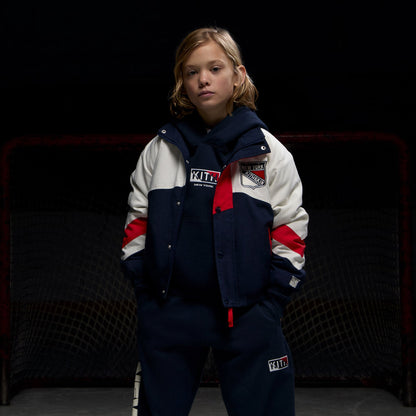 Kids Kith Kith Kids for the New York Rangers Nylon Padded Jacket - Nocturnal