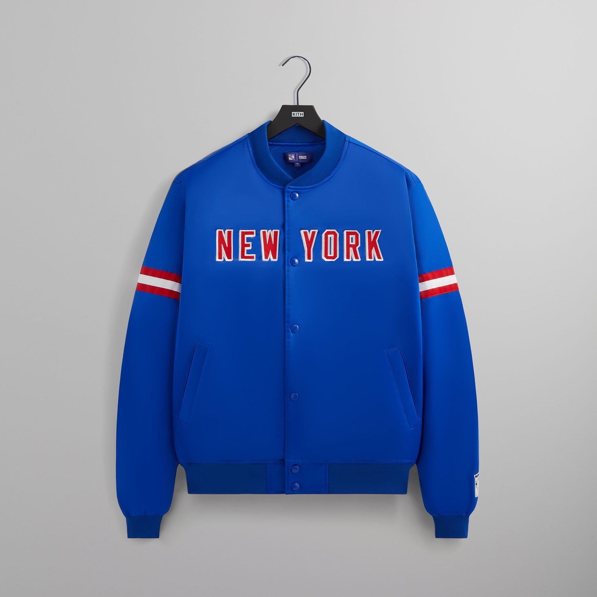 Men Kith Kith for the New York Rangers Satin Bomber Jacket - Cyclone