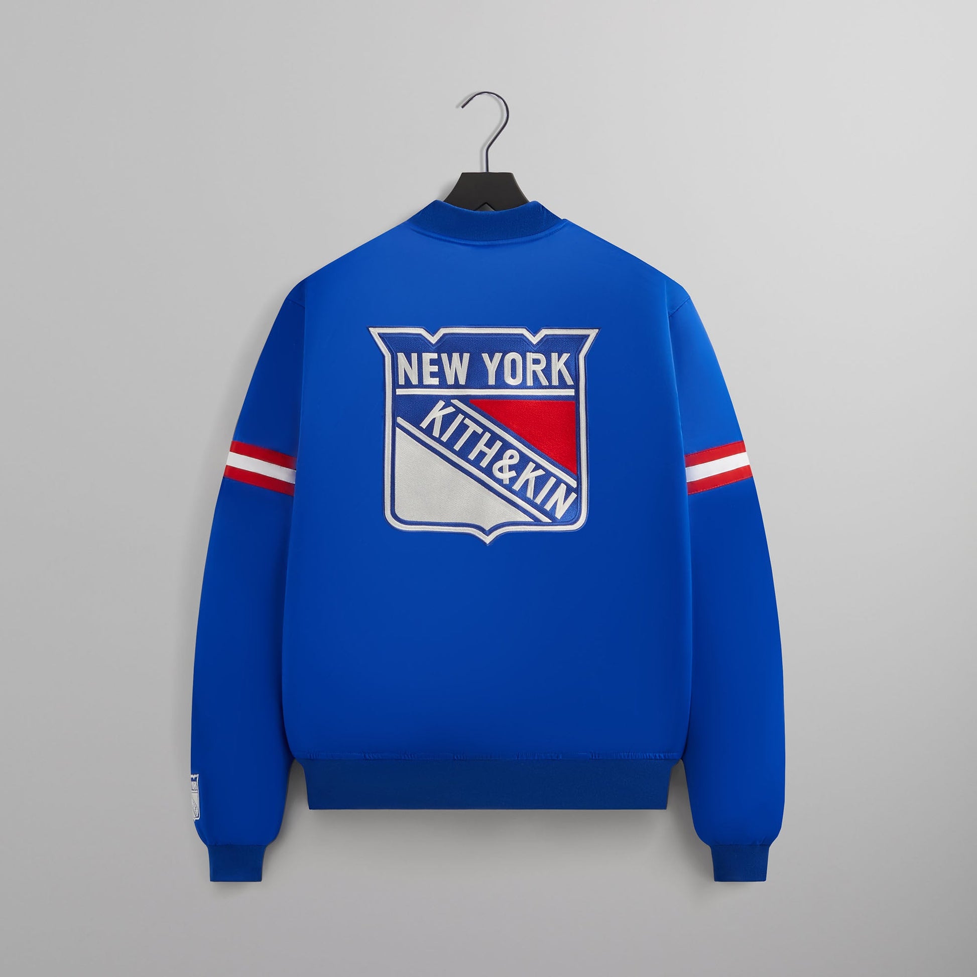 Men Kith Kith for the New York Rangers Satin Bomber Jacket - Cyclone