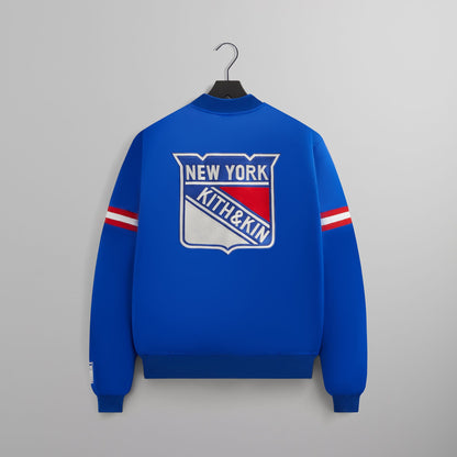 Men Kith Kith for the New York Rangers Satin Bomber Jacket - Cyclone