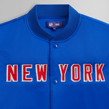 Men Kith Kith for the New York Rangers Satin Bomber Jacket - Cyclone