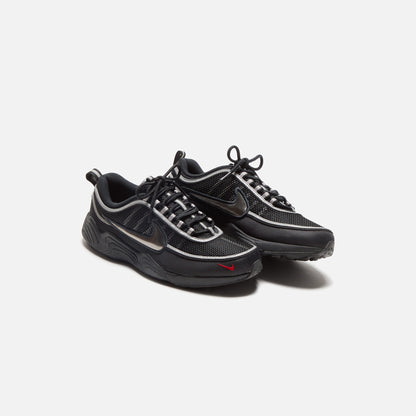 Men Kith Nike Air Zoom Spiridon - Black / Metallic Silver / Sport Red