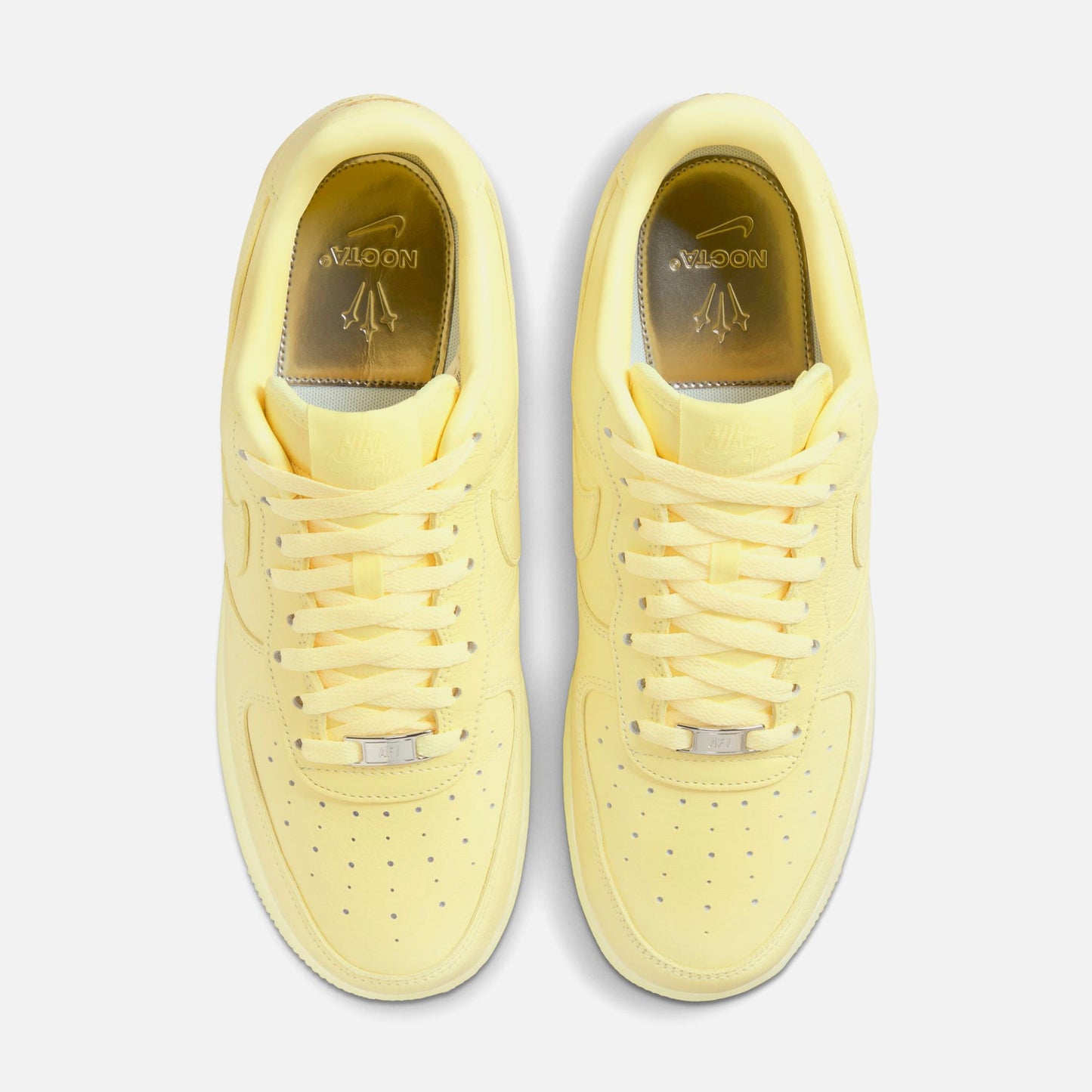 Men Kith Nike x NOCTA Air Force 1 Low - Citron Tint / Cobalt Tint / Metallic Si